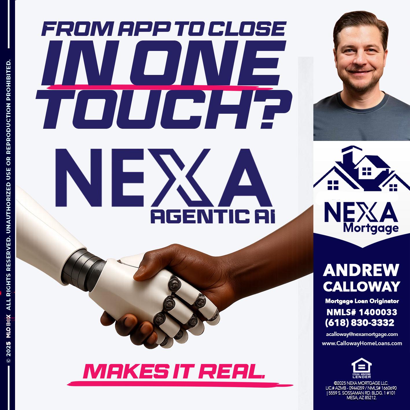 IN ONE TOUCH - Andrew Calloway -Loan Officer