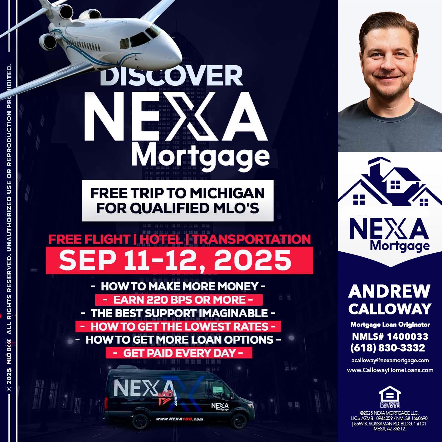 DISCOVER NEXA MORTGAGE - Andrew Calloway -Loan Officer
