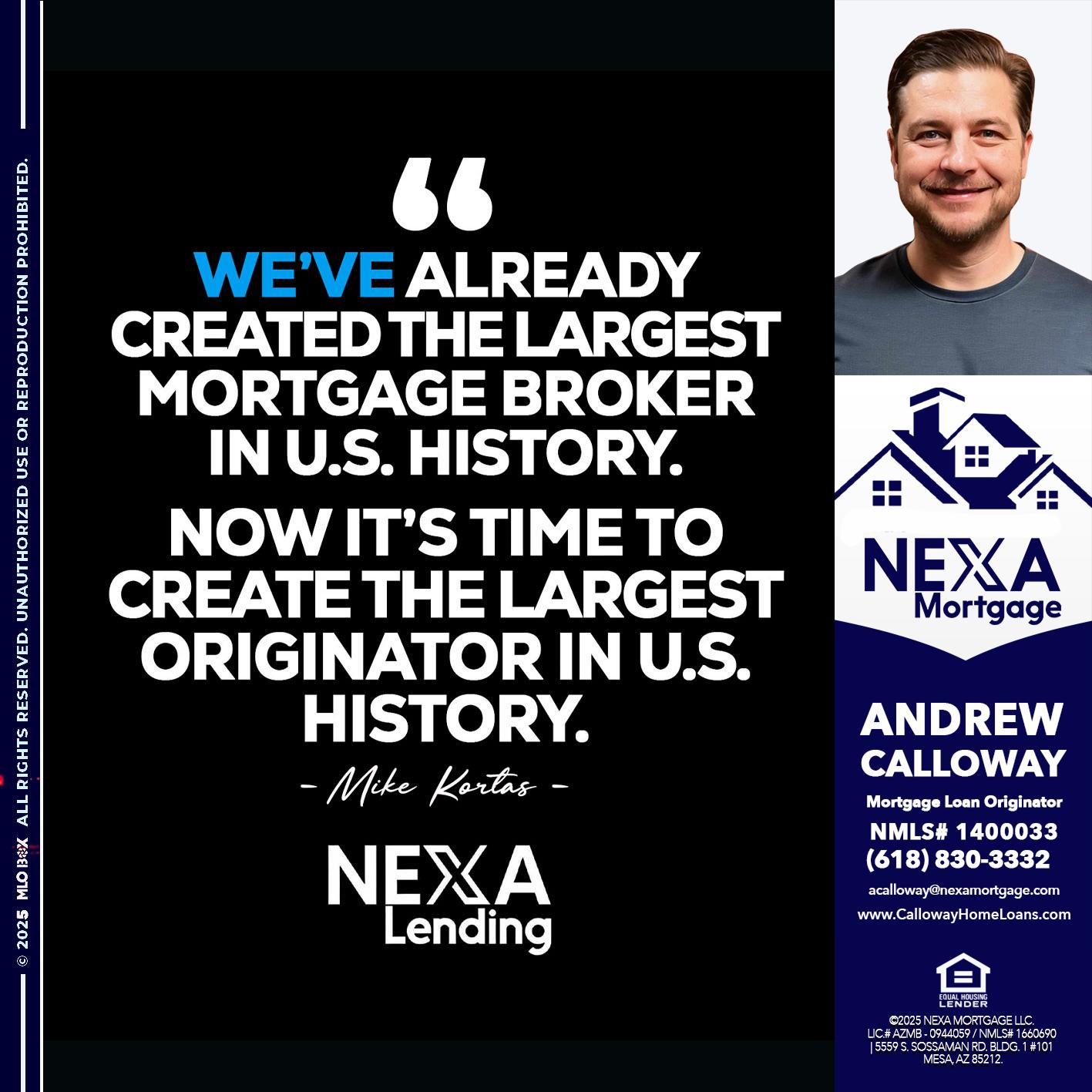 MIKE KORTAS - Andrew Calloway -Loan Officer