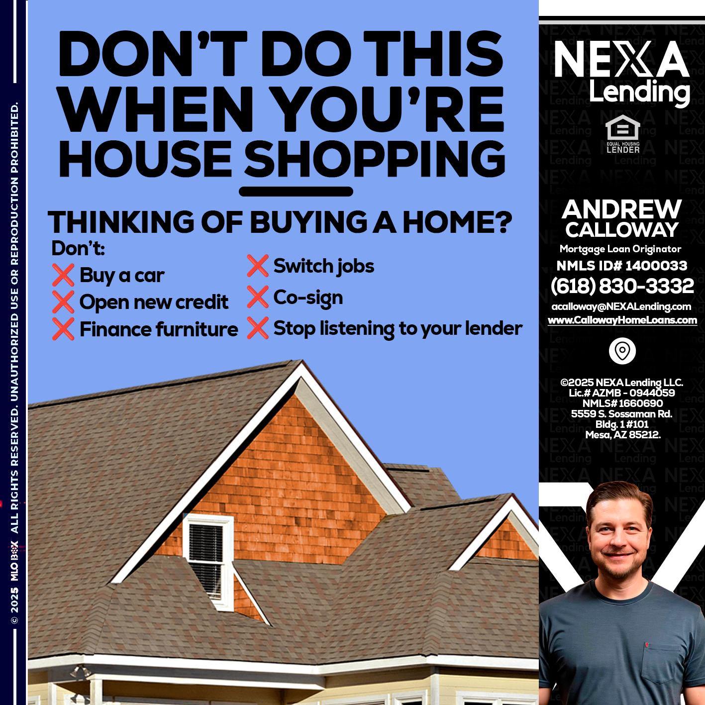 DONT DO THIS - Andrew Calloway -Loan Officer