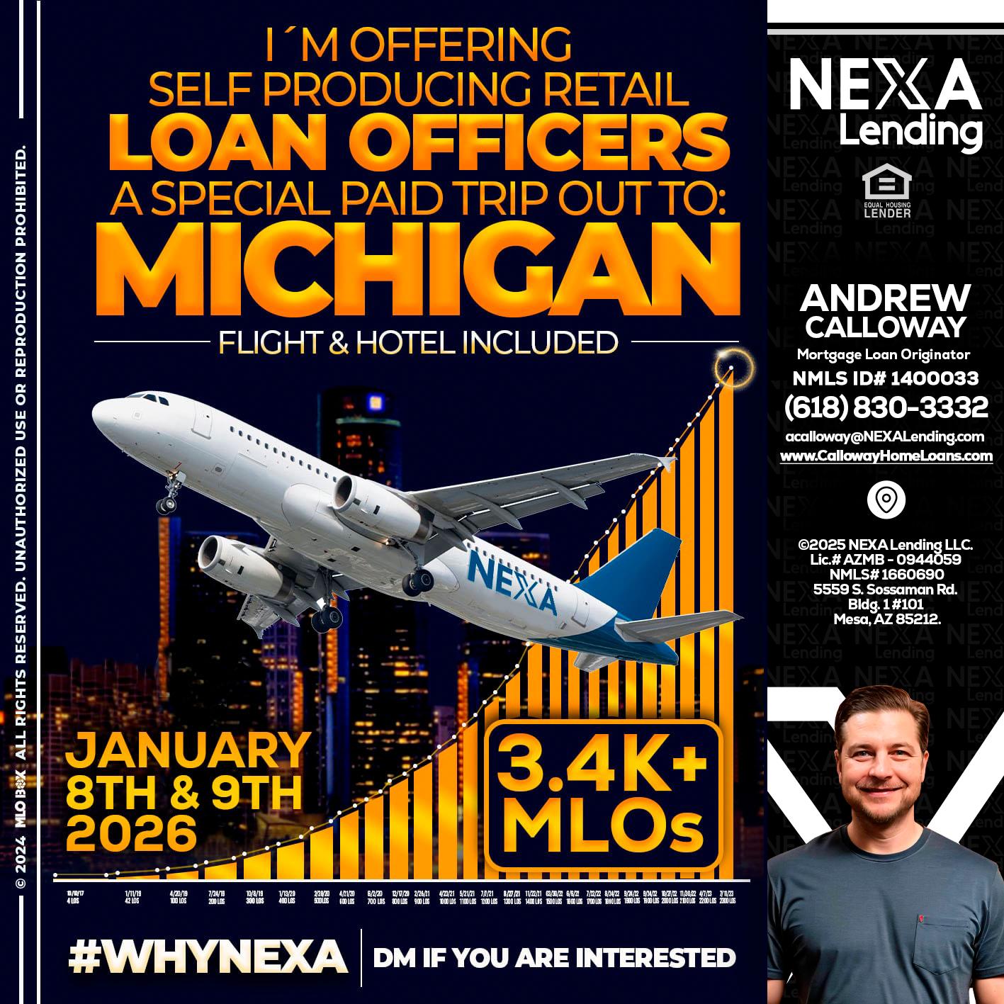 MICHIGAN TRIP - Andrew Calloway -Loan Officer