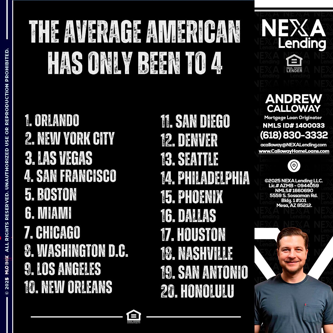 THE AVERAGE AMERICAN - Andrew Calloway -Loan Officer