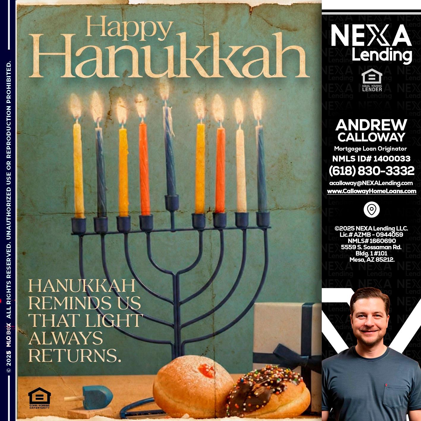 HAPPY HANUKKAH - Andrew Calloway -Loan Officer