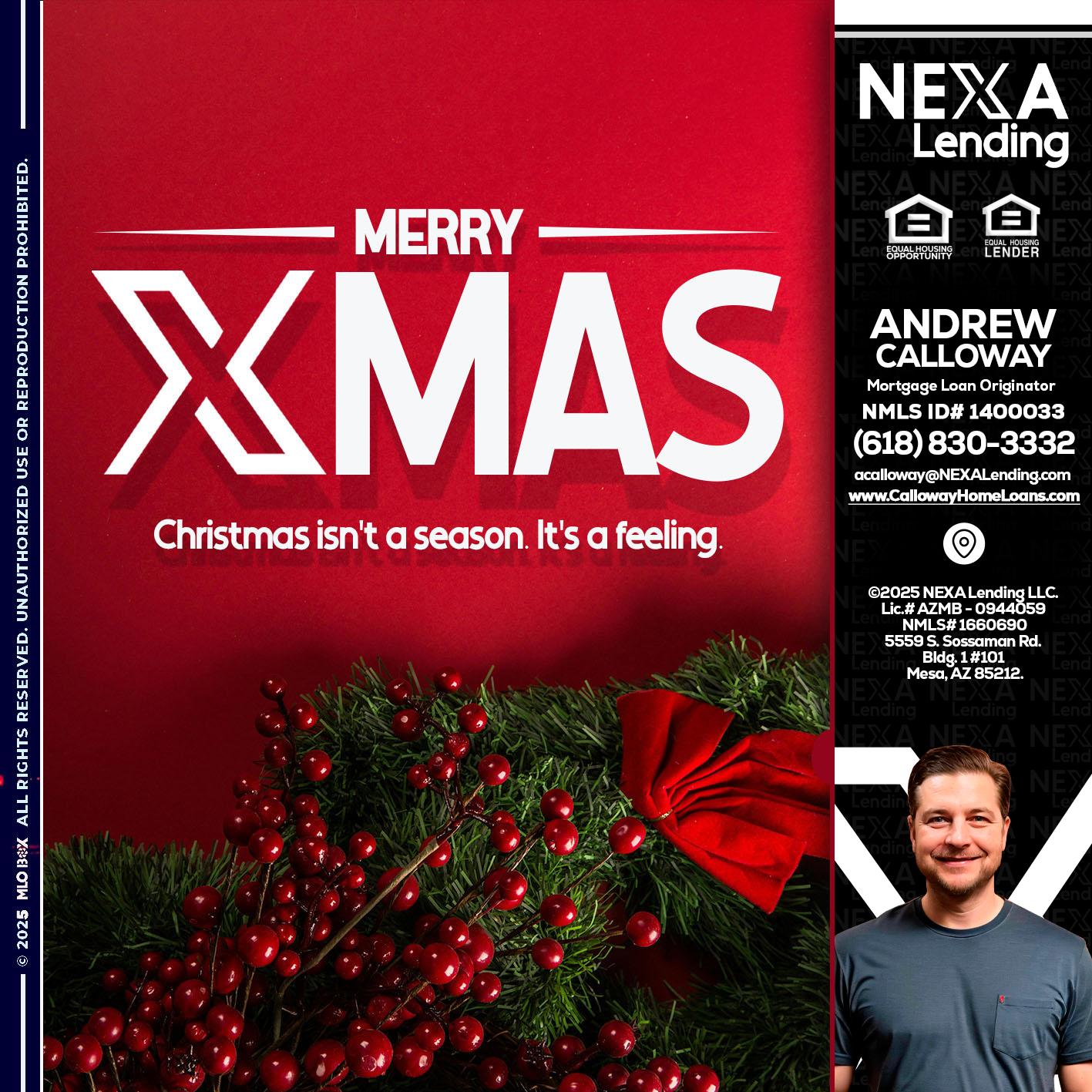 merry xmas - Andrew Calloway -Loan Officer