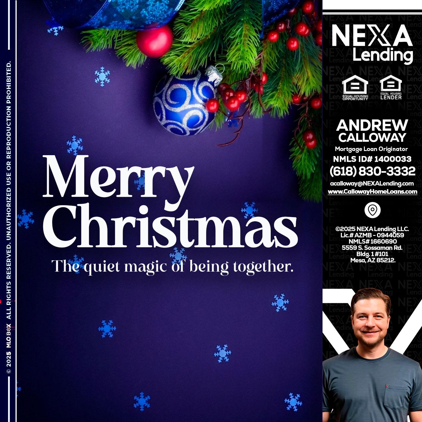merry christmas - Andrew Calloway -Loan Officer