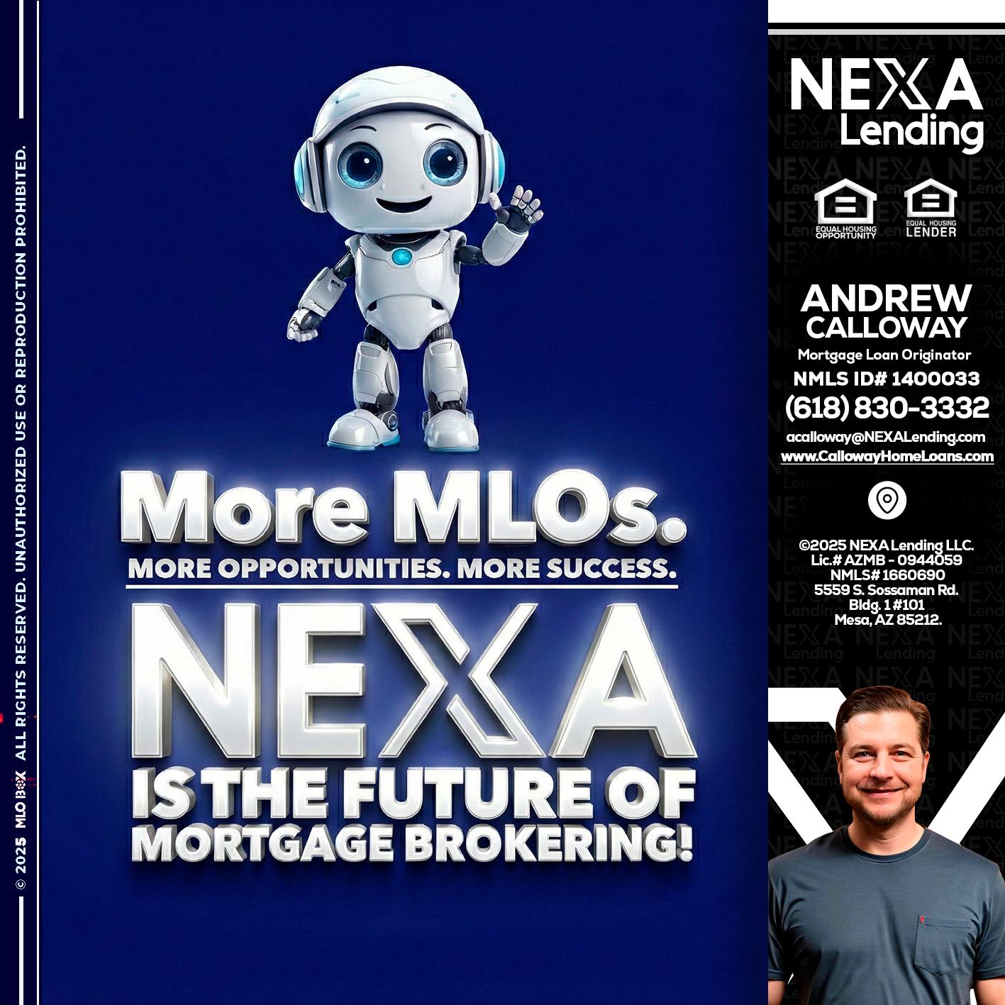 MORE MLOs - Andrew Calloway -Loan Officer
