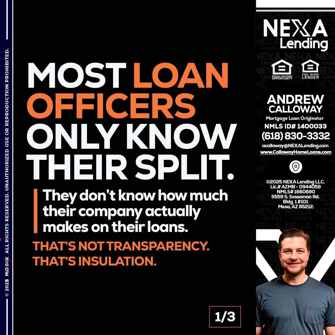 1 OF 3 - Andrew Calloway -Loan Officer