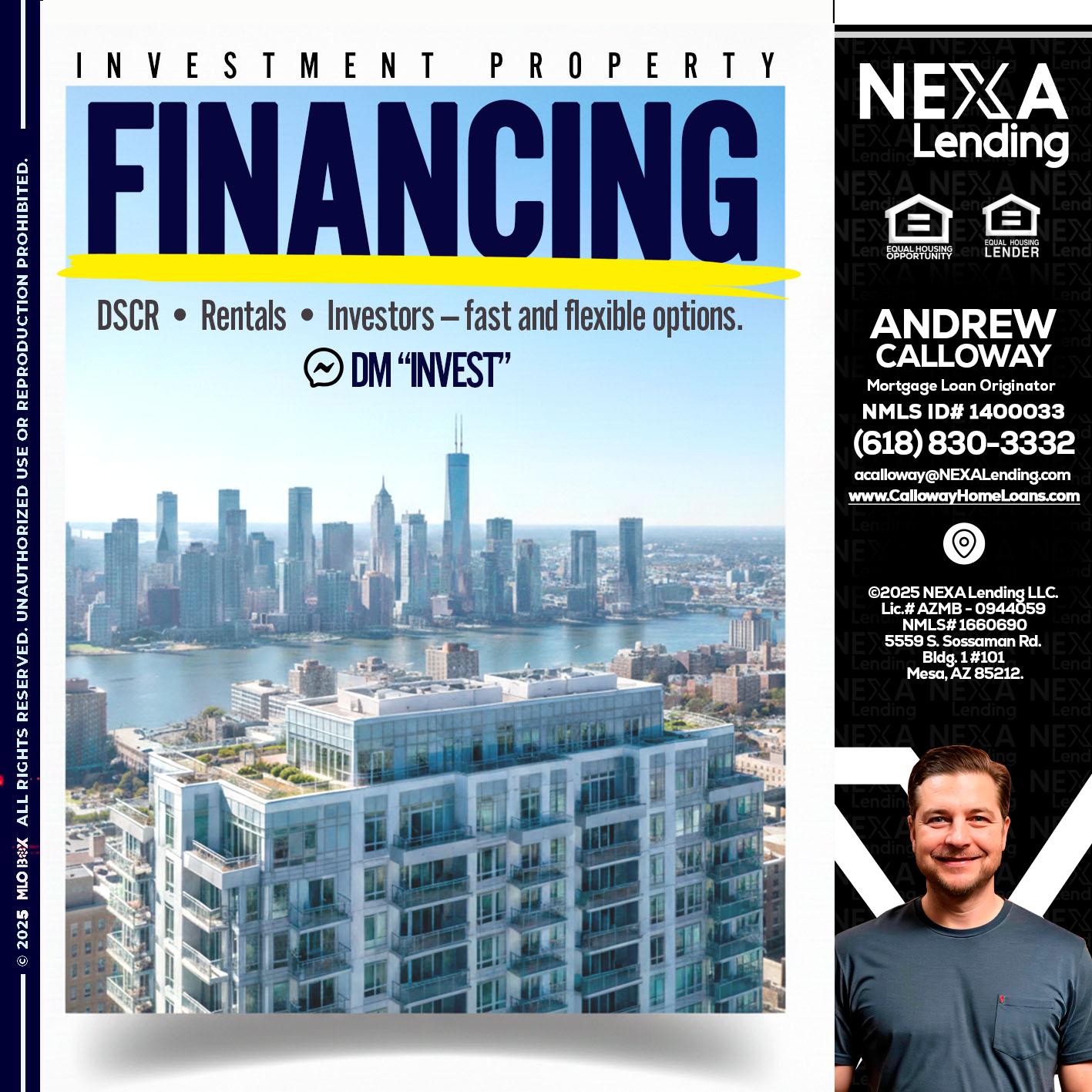 FINANCING - Andrew Calloway -Loan Officer