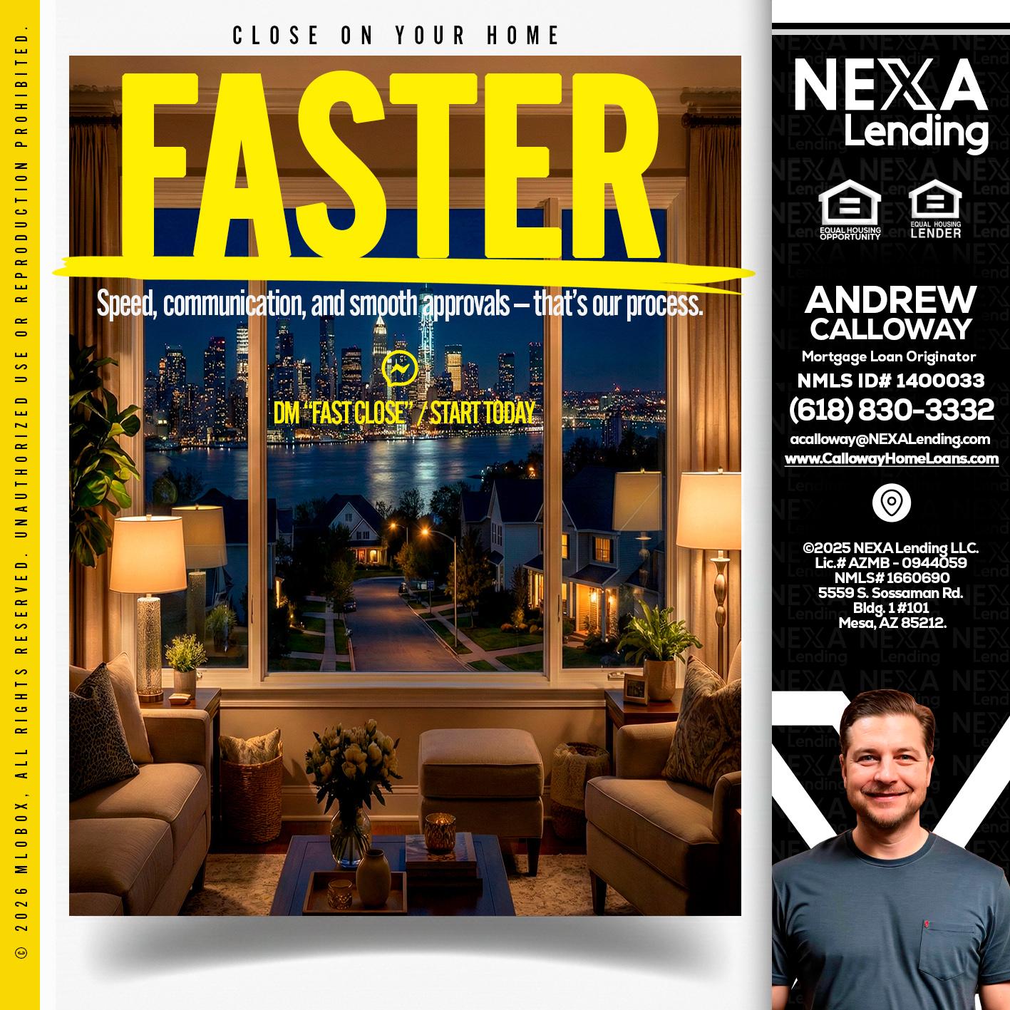 FASTER - Andrew Calloway -Loan Officer