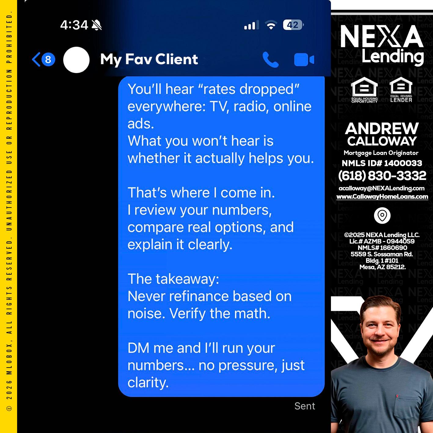 MY FAV CLIENT - Andrew Calloway -Loan Officer