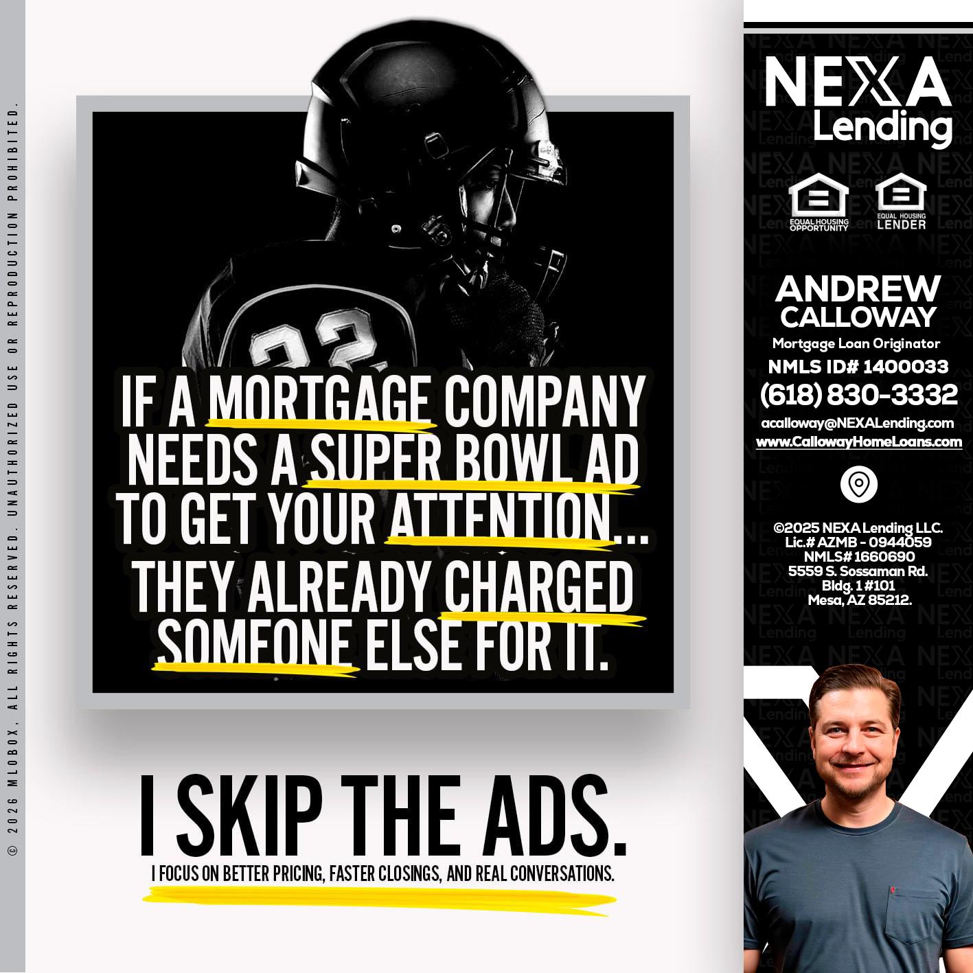 if a mortgage ad - Andrew Calloway -Loan Officer