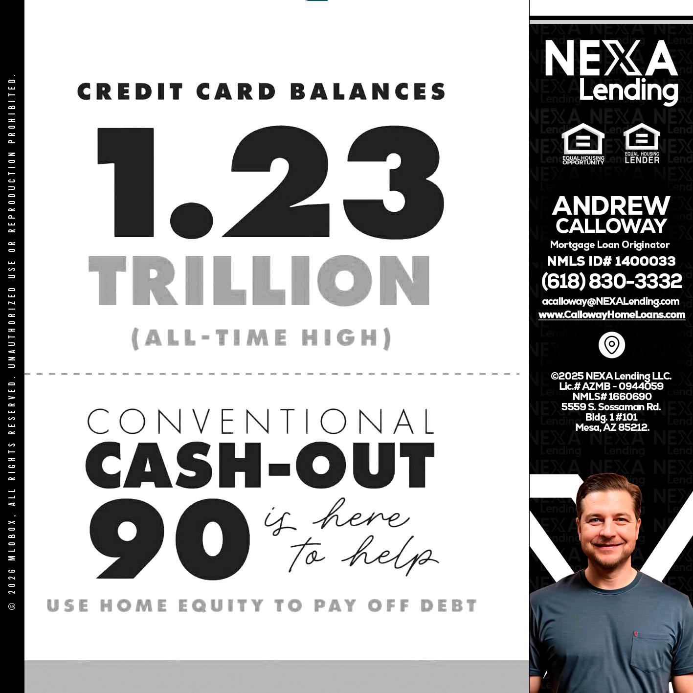 CREDIT CARD BALANCE - Andrew Calloway -Loan Officer