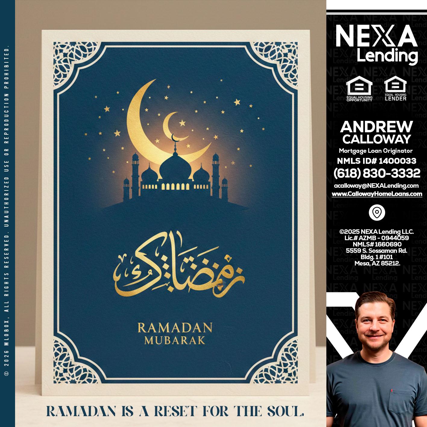 HAPPY RAMADAN - Andrew Calloway -Loan Officer