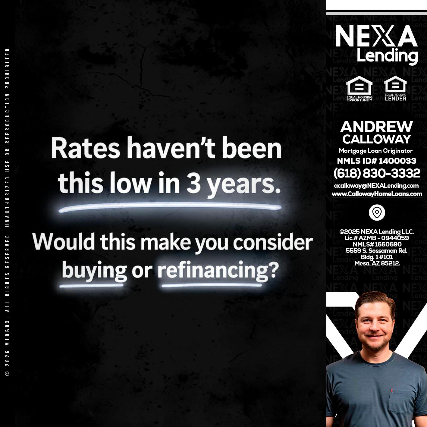 RATES HAVEN'T - Andrew Calloway -Loan Officer