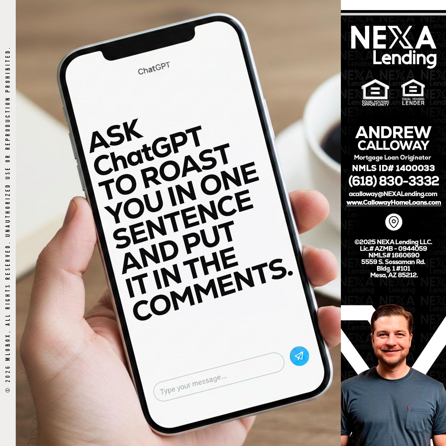 ask chatgpt - Andrew Calloway -Loan Officer