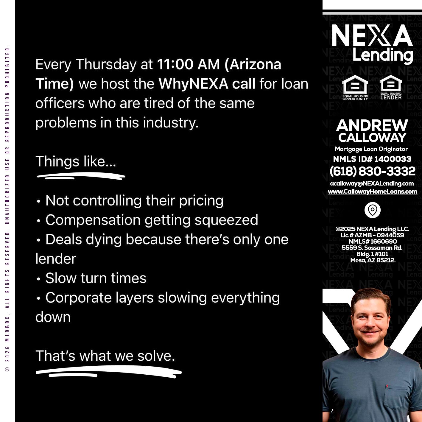 WHY NEXA - Andrew Calloway -Loan Officer