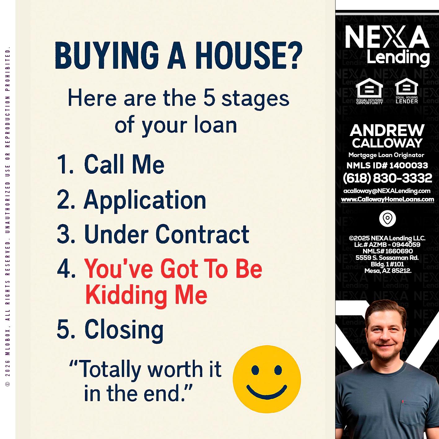 BUYING A HOUSE - Andrew Calloway -Loan Officer