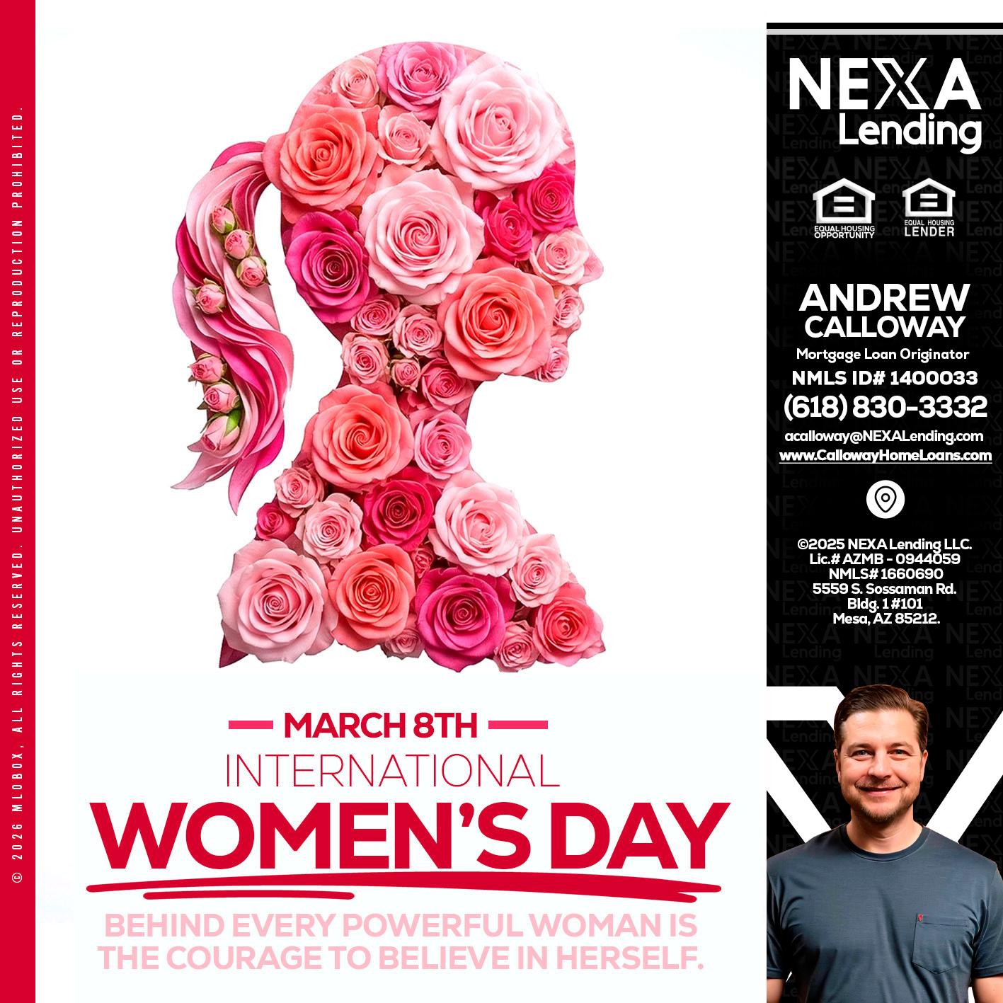 MARCH 8TH - Andrew Calloway -Loan Officer