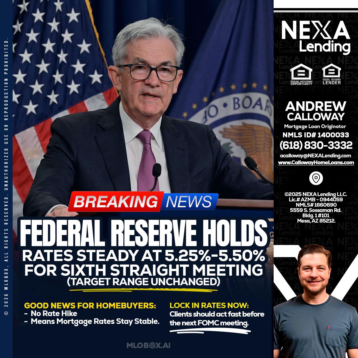 federal reserve - Andrew Calloway -Loan Officer