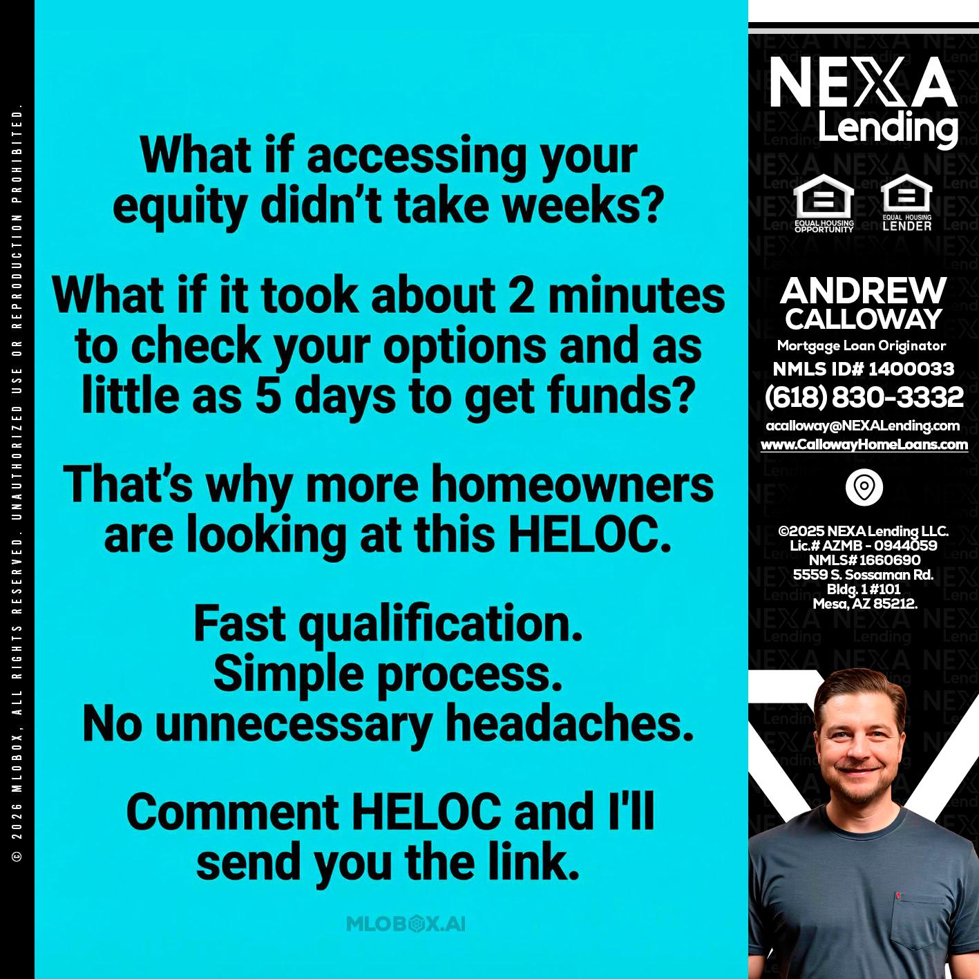 what if - Andrew Calloway -Loan Officer