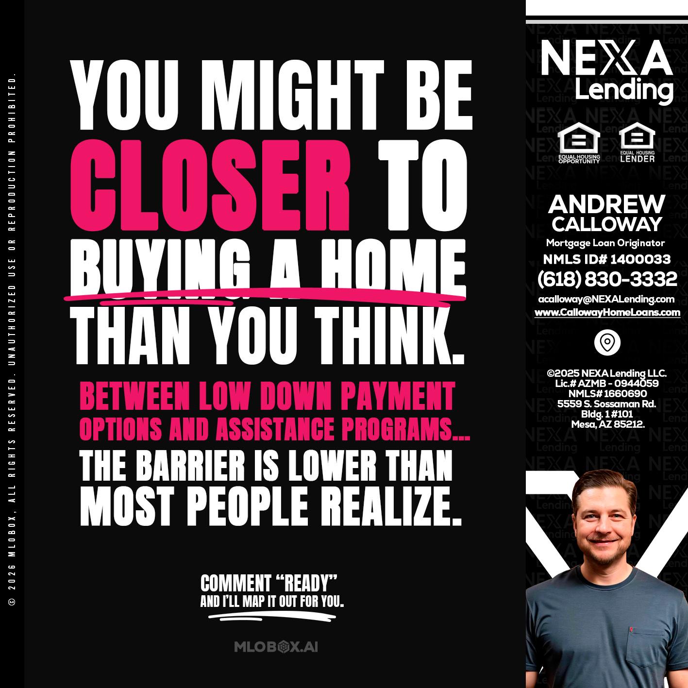 YOU MIGHT BE - Andrew Calloway -Loan Officer