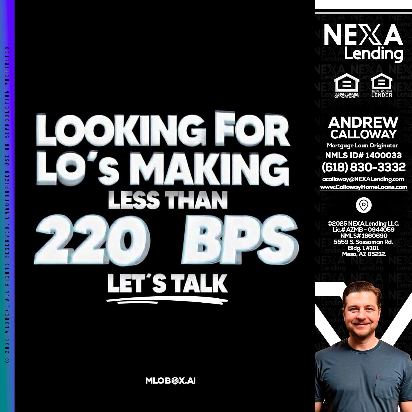 LOOKING FOR - Andrew Calloway -Loan Officer