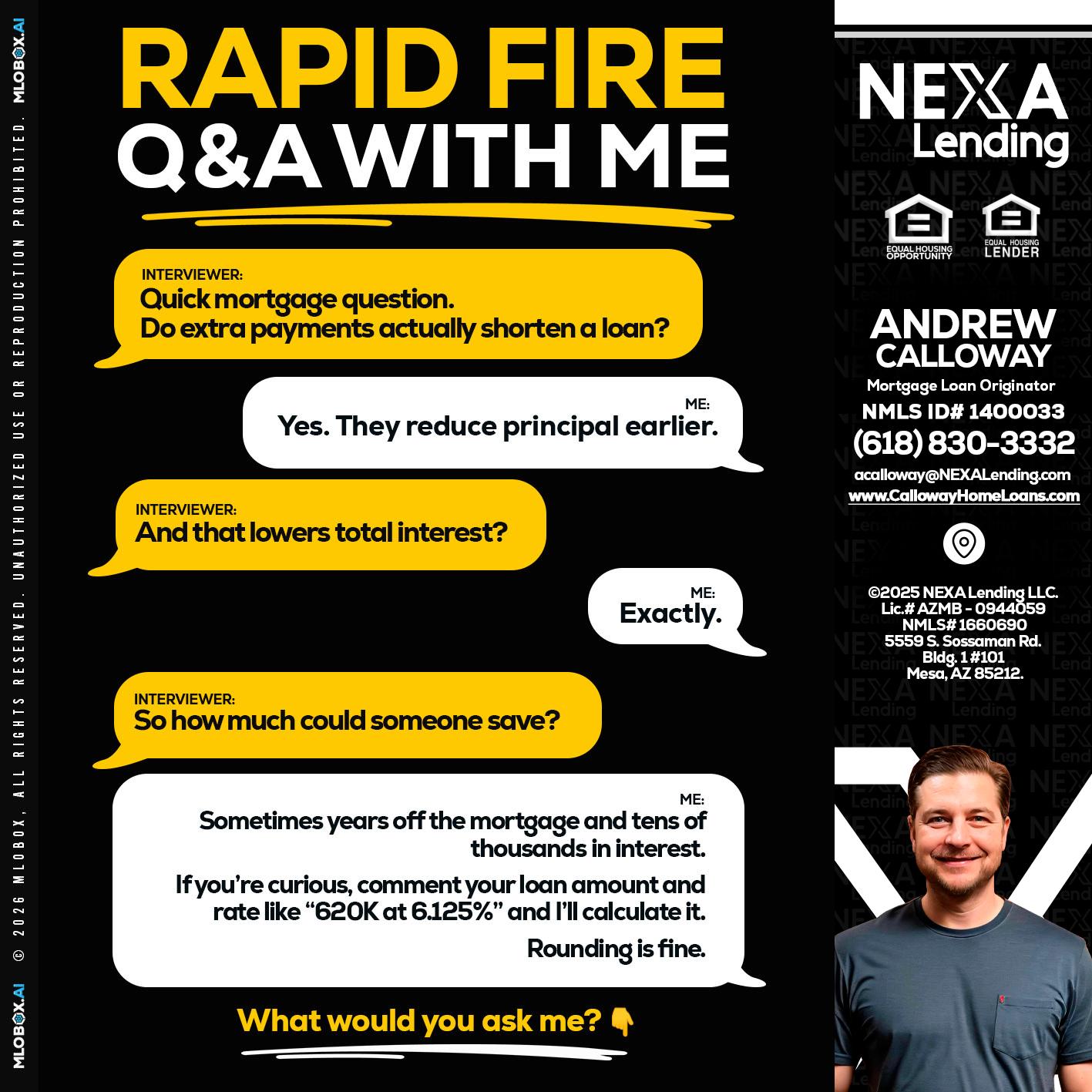 RAPID FIRE QA - Andrew Calloway -Loan Officer