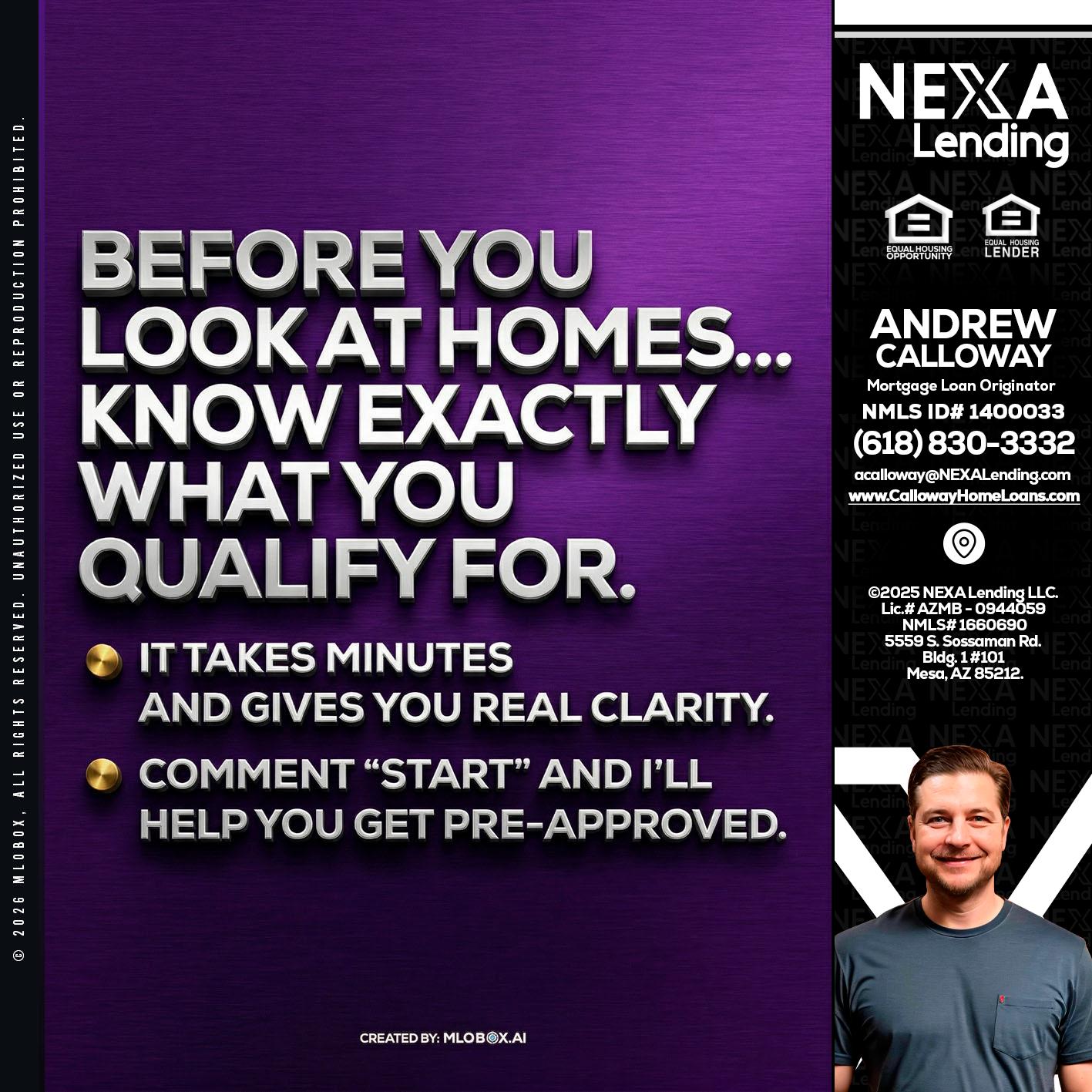 BEFORE YOU - Andrew Calloway -Loan Officer