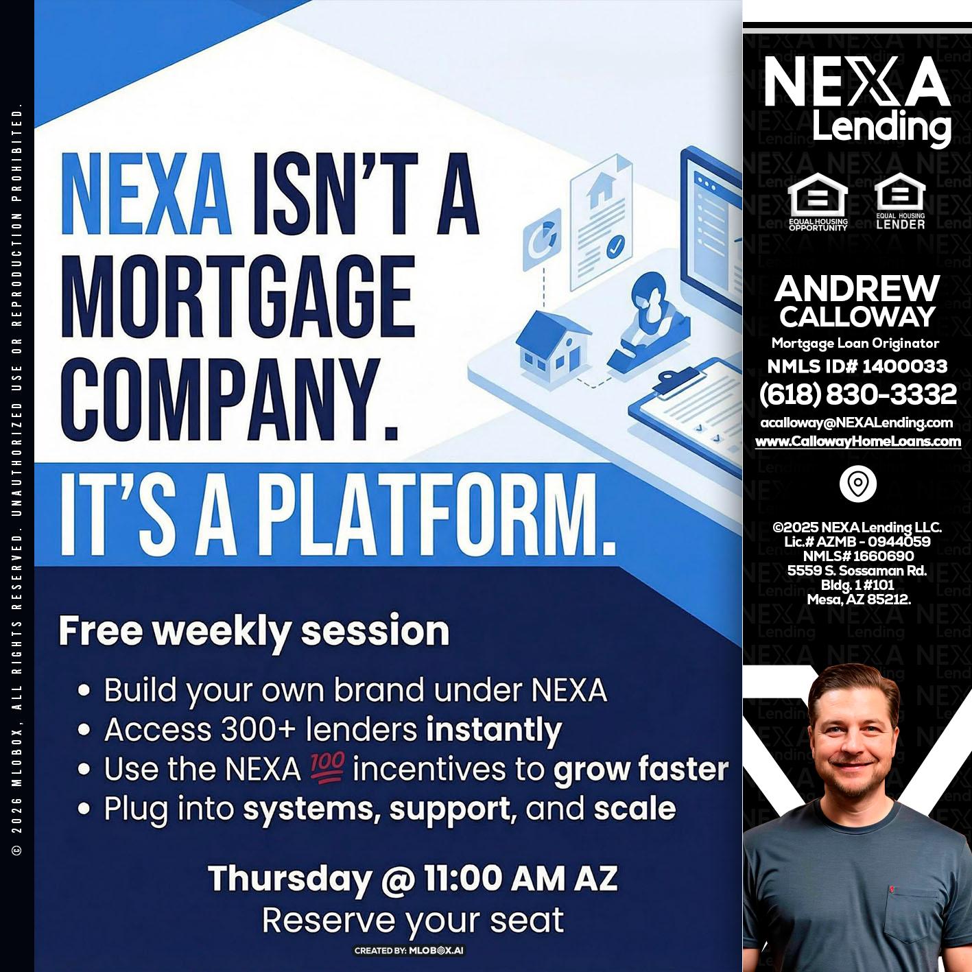 NEXA ISNT - Andrew Calloway -Loan Officer
