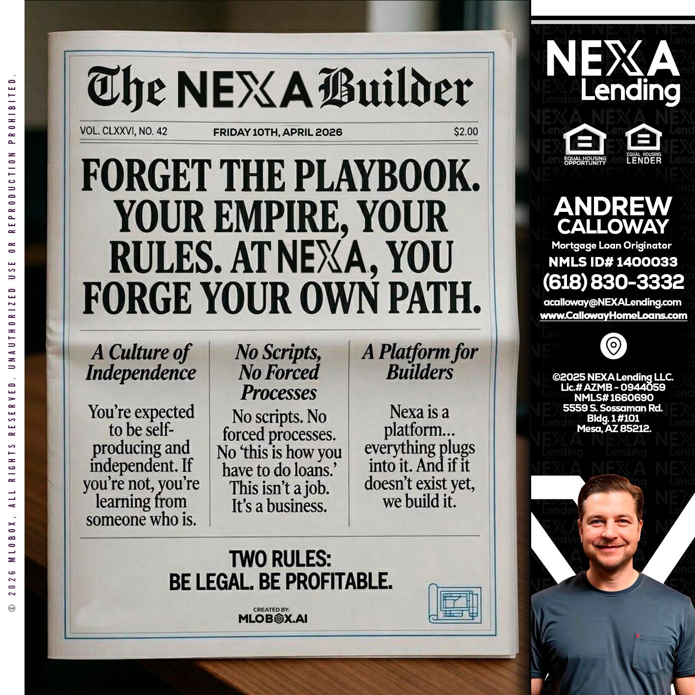 THE NEXA BUILDER - Andrew Calloway -Loan Officer