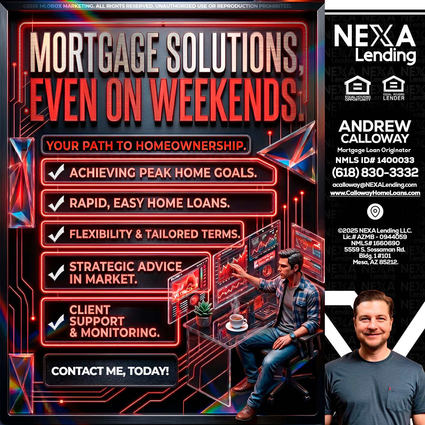 WEEKEND SOLUTIONS - Andrew Calloway -Loan Officer