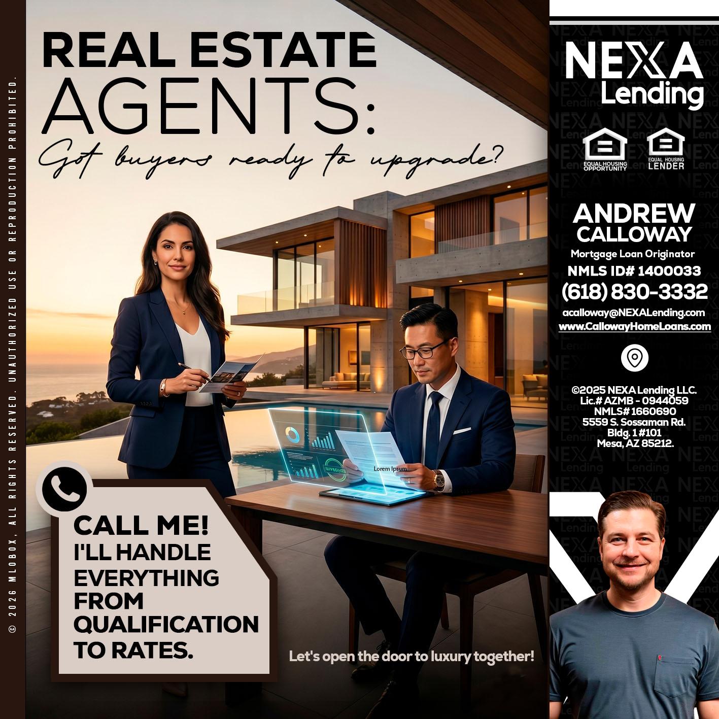 REAL ESTATE AGENTS - Andrew Calloway -Loan Officer