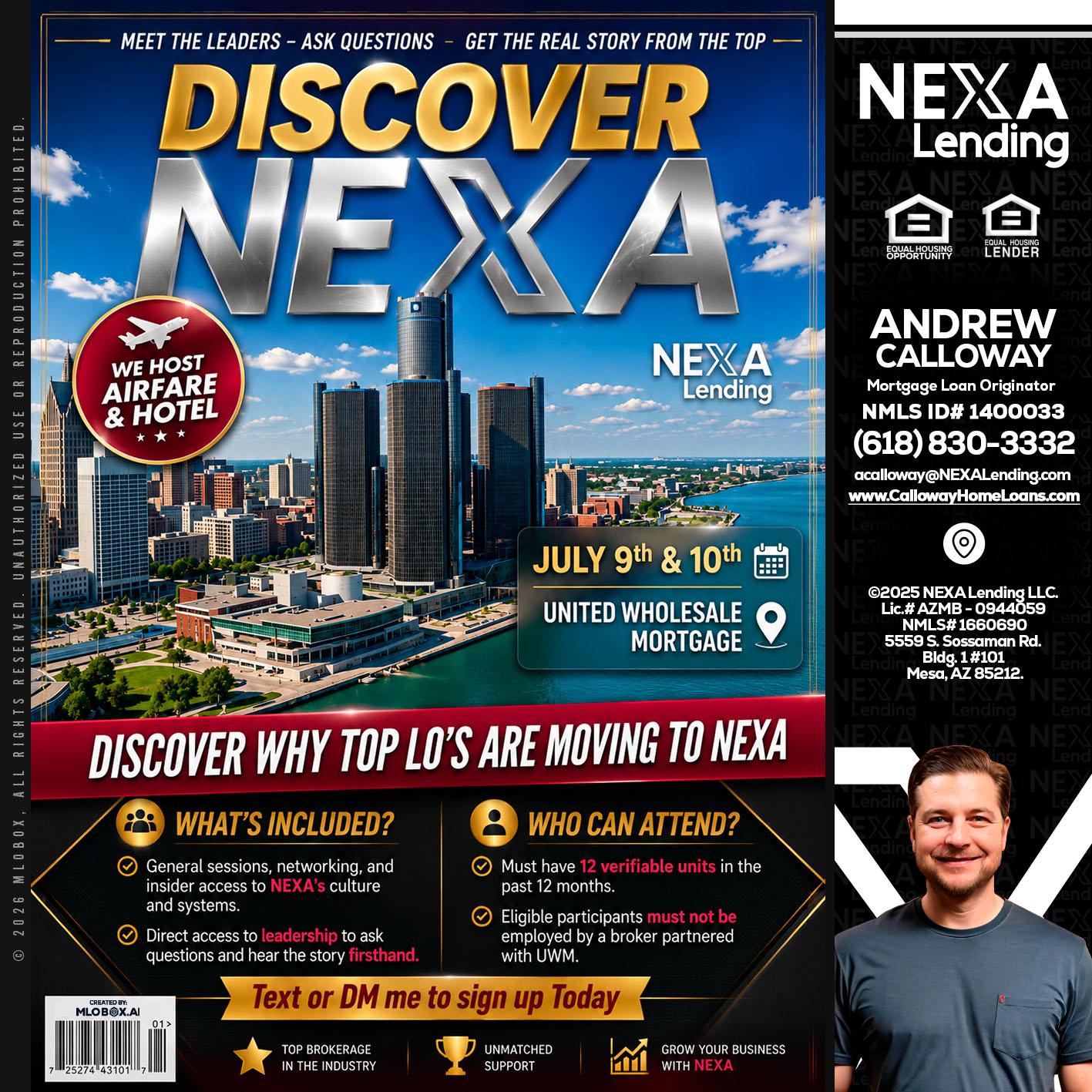 DISCOVER NEXA - Andrew Calloway -Loan Officer