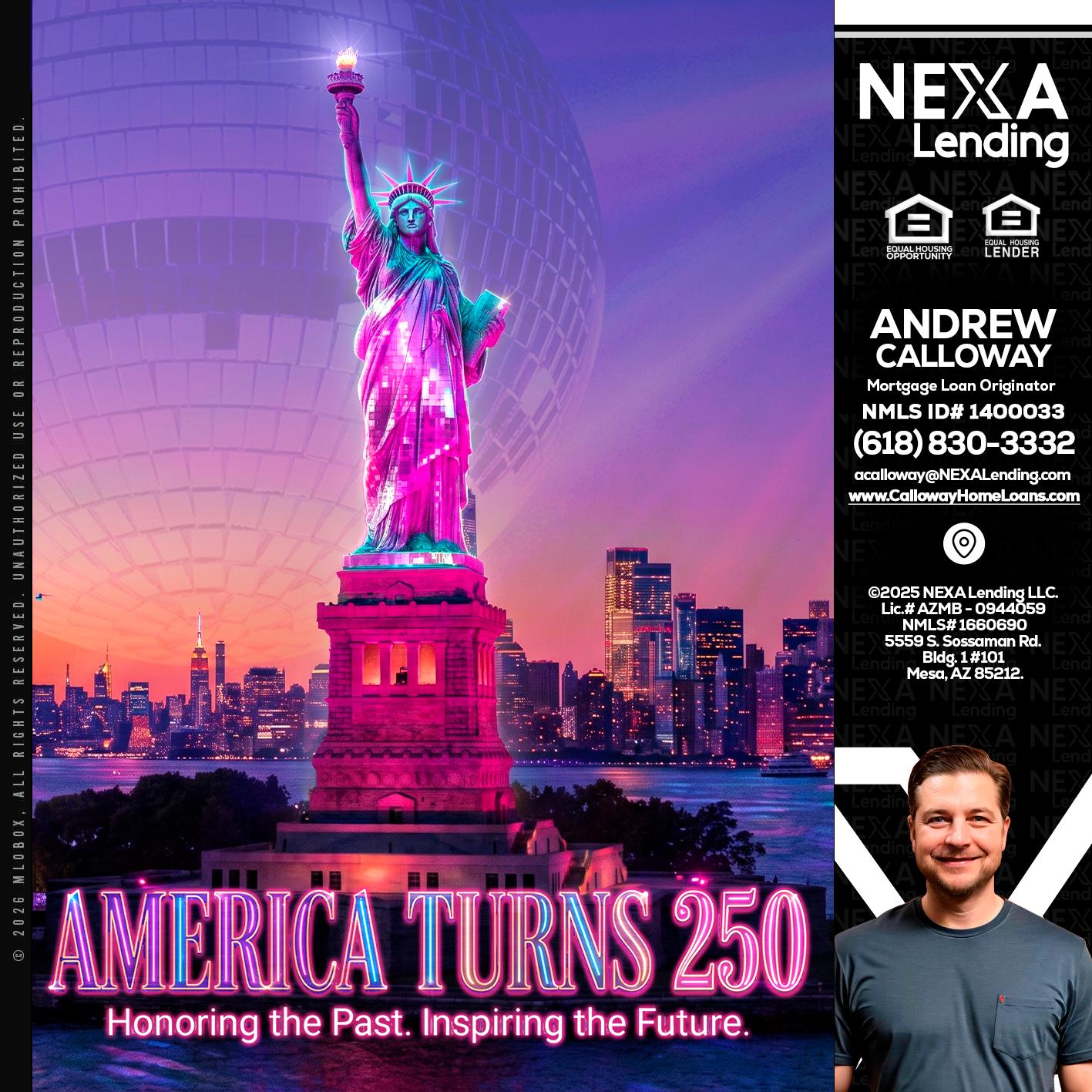 AMERICA TURNS 250 - Andrew Calloway -Loan Officer