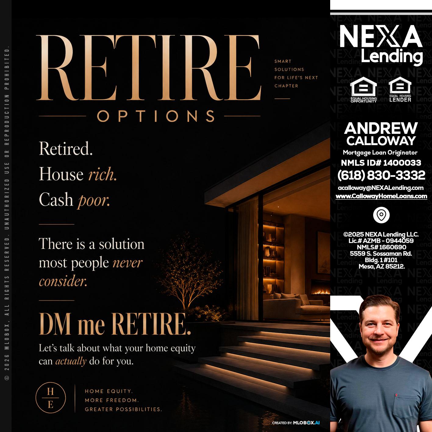 RETIRE LOANS - Andrew Calloway -Loan Officer