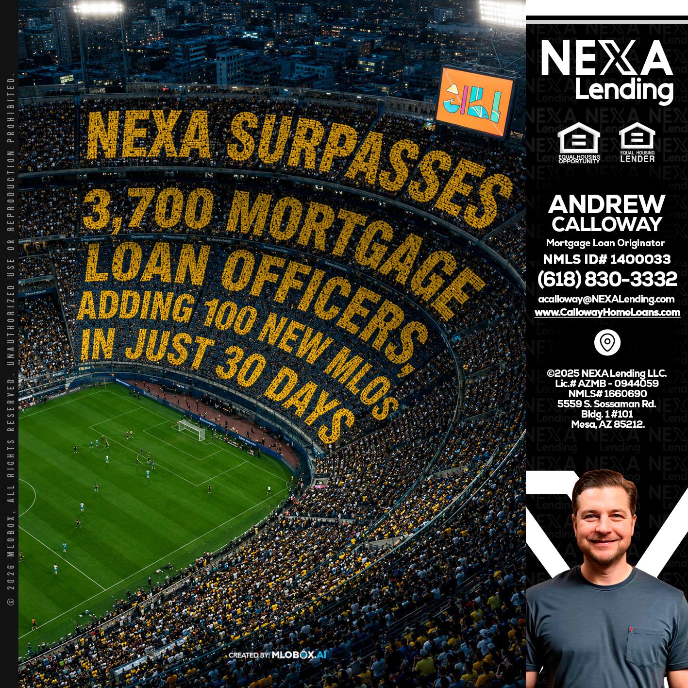 NEXA SURPASSES - Andrew Calloway -Loan Officer