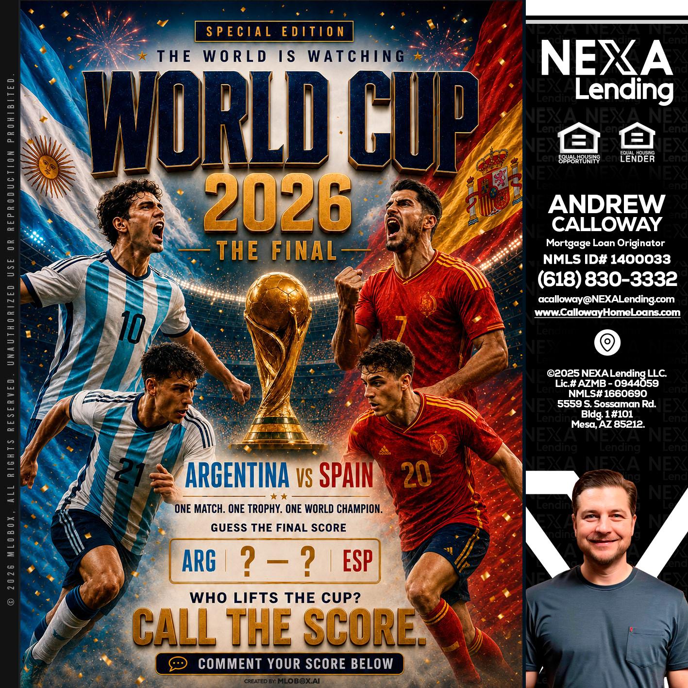 World Cup 2026 finals - Andrew Calloway -Loan Officer