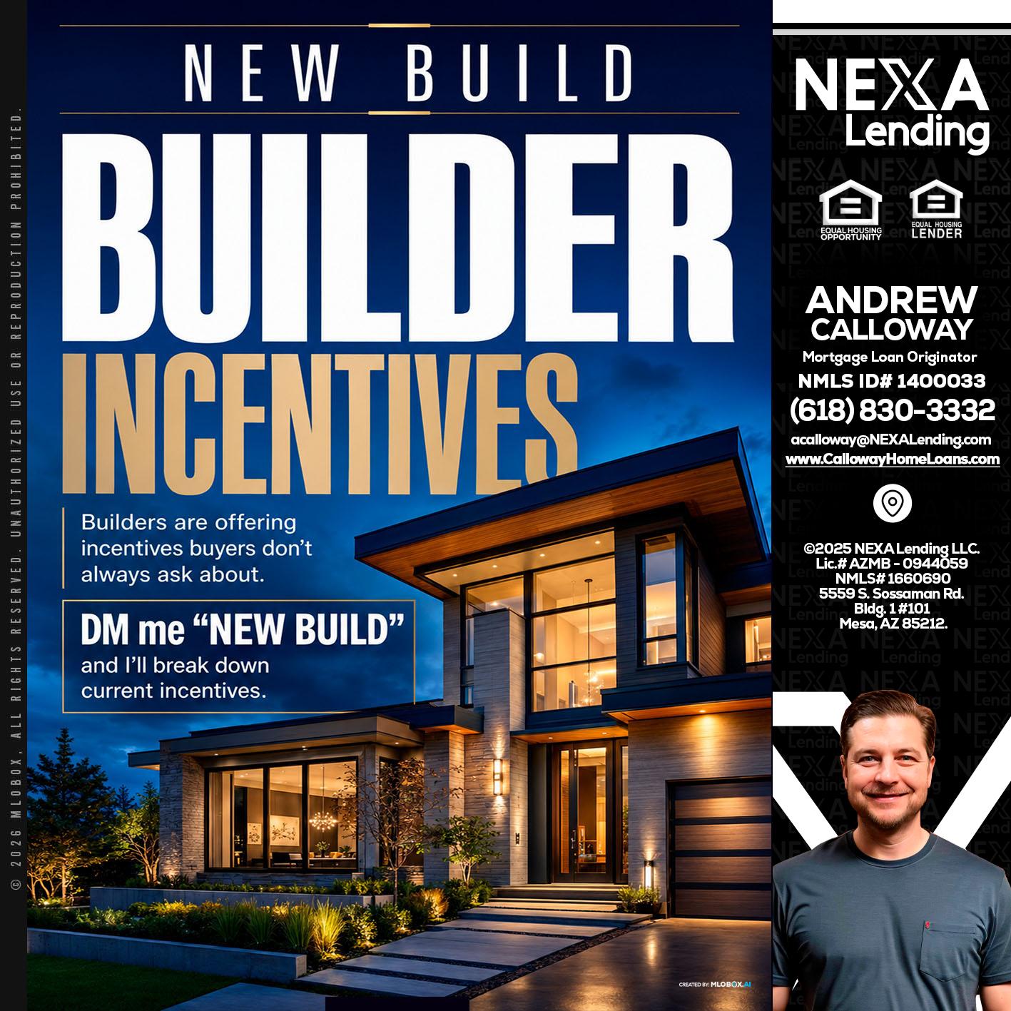 NEW BUILDER - Andrew Calloway -Loan Officer